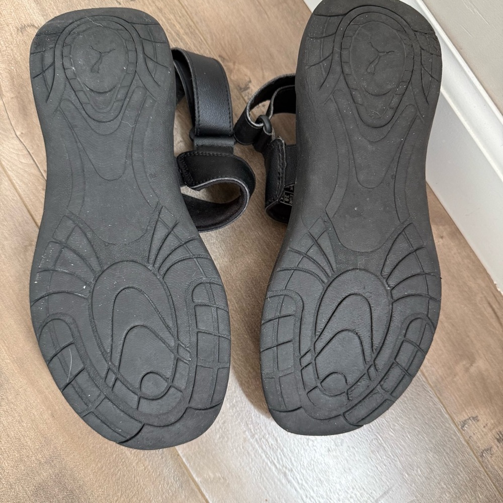 Puma Lily Slingback Sandal Women 7 Black Ankle Strap Comfort Adjustable Sporty - Picture 10 of 10